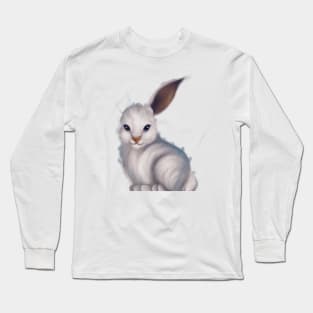 Cute Hare Drawing Long Sleeve T-Shirt